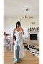 Women's Ruffle Detailed Design Kimono - 2