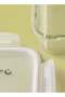 3 Piece Borosilicate Glass Food Container Set - Airtight Lids - Lunch Box - Rectangle - 3