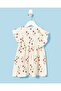 Infant Girls White Printed Dress