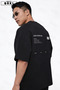 Life on the Go Printed Large Size Unisex T-Shirt Tracksuit Set - 4