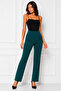 Front Zipper Fabric Trousers Plus Size Pants