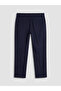 Southblue Navy Blue Regular Fit Linen Look Men's Trousers - 7