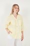 100% Linen Guipure Lace and Sequin Detailed Shirt Shirt 6665777 - 5