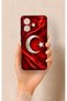 Vivo V60 Lite Compatible Turkish Flag Patterned Silicone Case