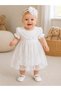 Baby Girl Mevlütlük Dress Summer Bandana Lace Newborn Hospital Release Wedding Dress Evening Dress 4014-K - 3