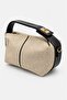 Women's Straw Textured Lock Detailed Hand and Shoulder Bag with Adjustable Strap, Stylish Daily Bag - 3