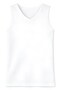 Ribana V-Neck Zero Sleeve Men's Undershirt White 100% Cotton 3-Pack - 3