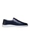Ri̇co Men's Genuine Leather Laceless Daily Comfort Shoes Navy Blue