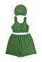 Girls' Lycra Diving Suit with Shorts Swimsuit Waiter Size