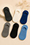 5 Pairs of Seamless Children's Combed Cotton Sneaker Invisible Socks - 2