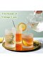Vintage Hobnail Drinking Glasses Set of 8 – 12oz Highball & 10oz Cocktail Glasses, Textured Glass - 7