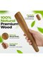 AIUHI 10 Inch Wooden Spatula for Cooking, Premium Teak Spatula Turner, Non-Stick Safe Wooden Egg Flipper, Premium Cooking Utensils for Kitchen - 5
