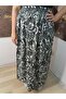 Elastic Waist Shawl Patterned Viscose Fabric Maxi Size Mother's Skirt, Prayer Skirt, Size 38, 100 kg - 4