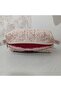 Women's Floral Patterned Makeup Bag - Pink Fluffy Bag Organizer, Skincare Bag, 100% Cotton - 3