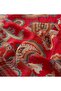 Summer Season Ottoman Red Patchwork Patterned Tencel Scarf - 2
