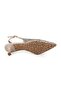 Women's Stone Heeled Shoes Open Back Pointed Toe Stylish Slingback Jurdan Sole L085.K9500 - 4