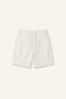 Baggy Fit Elastic Waist Ecru Bermuda Shorts H7389Ax26Hs - 7