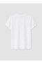 Xside White Embroidered 100% Cotton Women's T-Shirt - 7