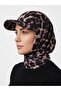 Ready-Made Shawl with Hat - Leopard Pattern - Pool and Sea Cap That Can Be Used over the Hijab - Flexible Fabric - 2
