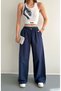 Women's Crop Two-Piece Set with Elastic Waist and Leg Details - 5