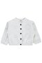 Scalloped Canvas Oversize 6-18 Months Jacket - White - 3