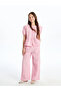 Pink Elastic Waist Plaid Girls' Pants