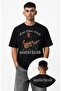 Unisex Motörhead Fast Eddie Clark Back Print T-Shirt, Oversize Rock Band Themed Tshirt