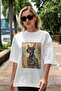 For Dog Lovers White Oversize T-Shirt with 25 Pre-Printed Dog Images 100% Cotton Unisex Dog Lover Premium Design - 5