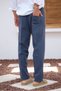 Smoked Men's Linen-Look Elastic Waist Lace-Up Comfortable Fit Trousers - 7