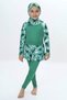 Three-Piece Girls' Swimsuit, Hijab, Skirted, Hijab Covered Swimsuit - 4