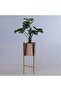 Kerby Metal Planter Gold D20x50cm - 2
