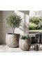 Beverly Cement Patina U Shaped Planter 41x37cm - Brown - 3