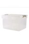 Egale Stackable Storage Box with Latching Lid 43L 50.5x37x29.3cm -Clear - 4