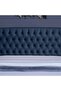 PLUTO HEADBOARD CHANEL NAVY BLUE L-150 : H-125 CM - 2