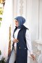 سترة مبطنة - أزرق داكن - 4