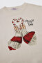 Girl's Ecru Sweatshirt - 3