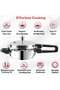 3.5Liters Stainless Steel Pressure Cooker, Deep Fry Pan & Multi-Purpose Cooker, Sandwich Bottom - 5