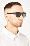 Men 20789380755M9 Rectangular Sunglasses, Black - 2