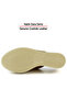 Rachel Taba Genuine Calfskin Perforated Elastic Wedge Heeled Slippers - 7