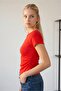 Women's Side Gathered Modal T-Shirt Sn-4532 - 3