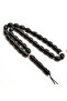 Simple Yusr Rosary 33 Beads 8.5x11.5mm Black Oval Beads 24g