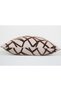 Coffee Geometric Patterned Decorative Throw Pillow Cover Modern Chenille Design - 5
