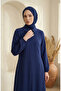 Aerobin Fabric Tunic Pants Double Set 4142-15 Navy Blue - 2