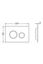 Loop WC Flush Plate metallic red bronze, 2 steps - 2