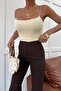 Long Bustier Tank Top Yellow - 3