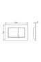 Now WC Flush Plate matte black, 2 steps - 2