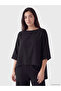 Lcwaikiki Petite Black Crew Neck Muslin Blouse - 5