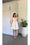 Zippered Hooked Dress Ecru - 2