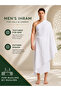 Premium 100% Cotton Ihram for Men – 2-Piece White Hajj & Umrah Towel Set, Soft Absorbent Ahram, Lightweight Islamic Pilgrimage Clothing - 4