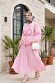 Strawberry Suit with Ruffled Front, Elastic Sleeves, Belted Waist, and Skirt - Pink - 5
